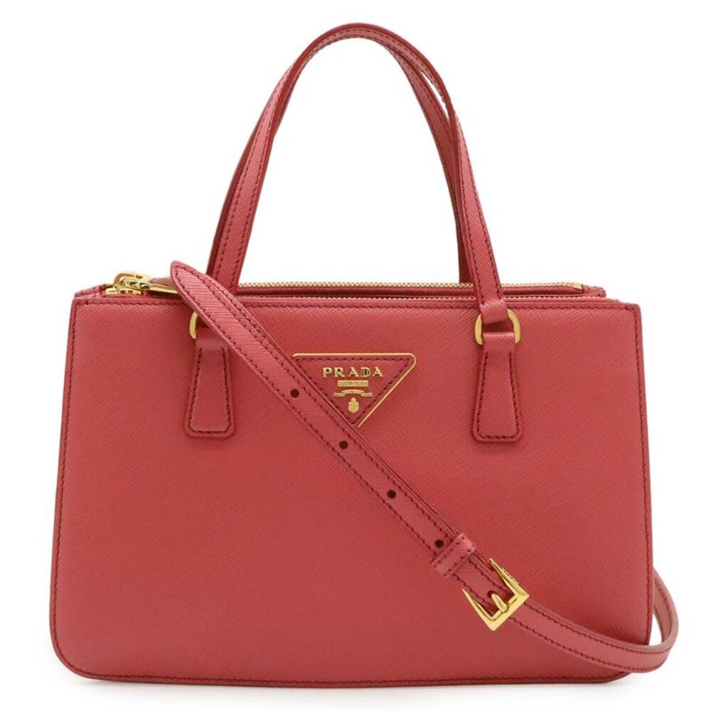 Prada Galliera Triangle Logo Handbag Mini Bag 2-Way Shoulder Bag Crossbody - Picture 1 of 9